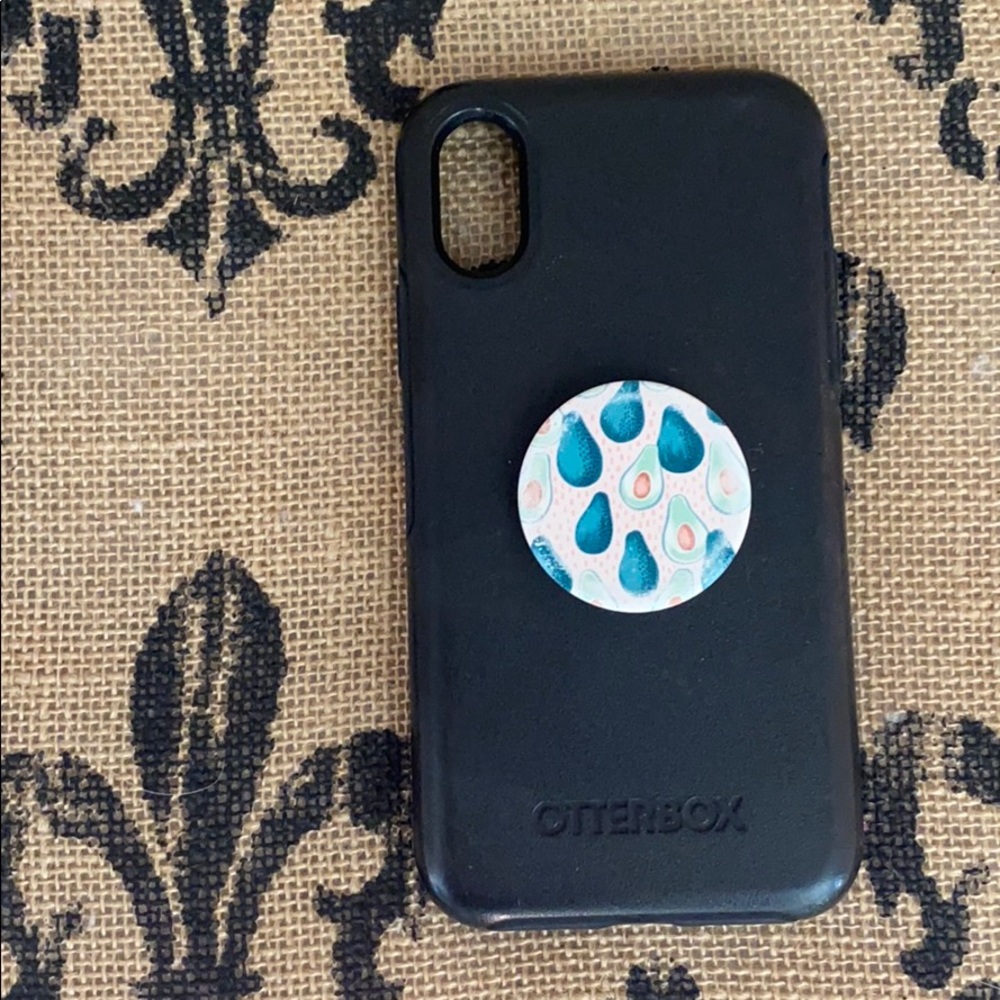 I phone X case with PopSockets